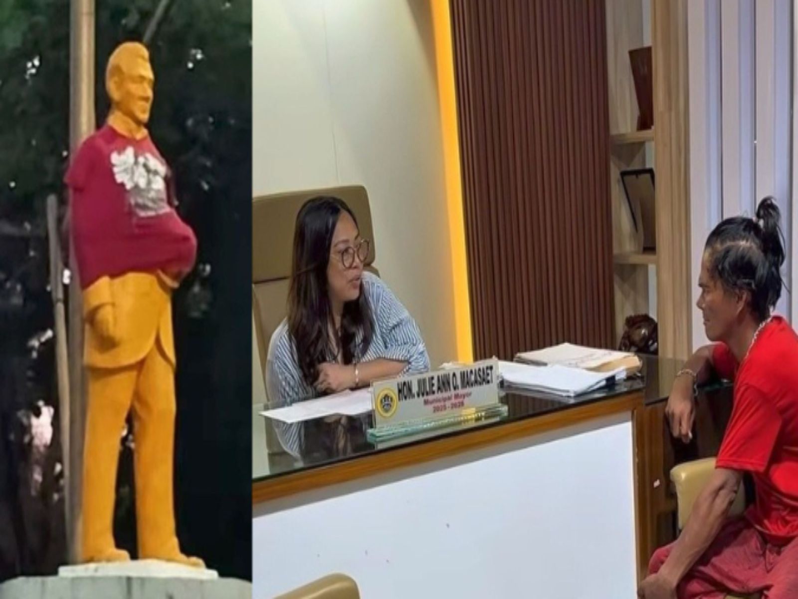 Man warned after dressing Quezon monument in Real — Harmless act or disrespect to history?